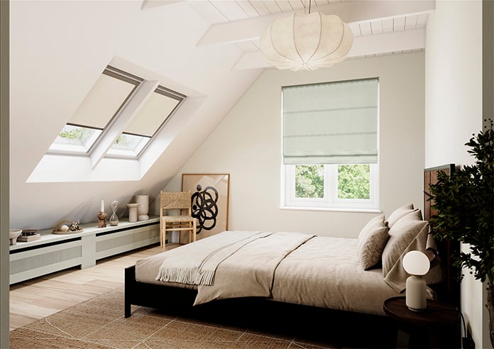Ravelle Stripe, Breeze Blue - Twist&Fit Roman Blind - Image 7